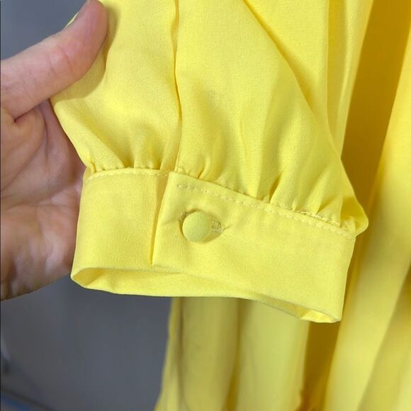Vince Camuto Yellow Ruffled Dress - Picture 4 of 10